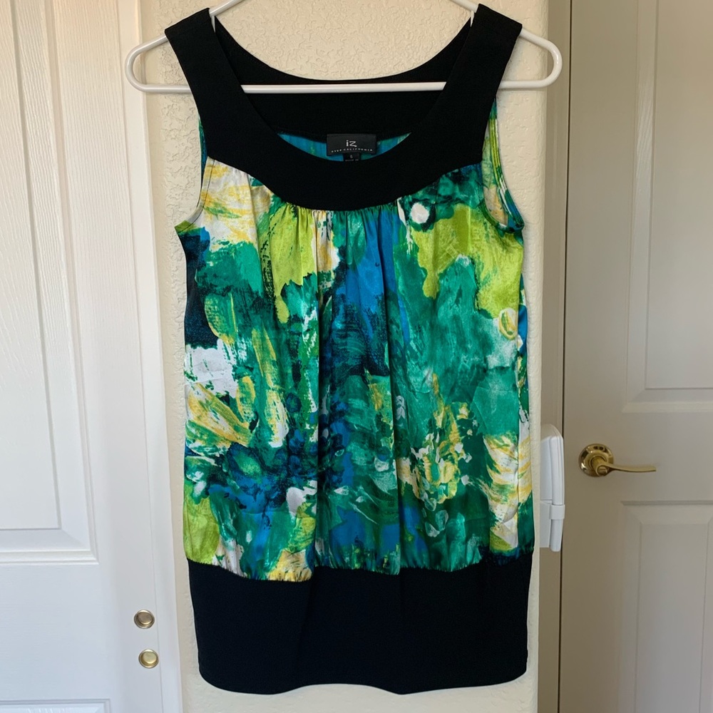 Multicolored Satin Blouse Women’s Size Small
